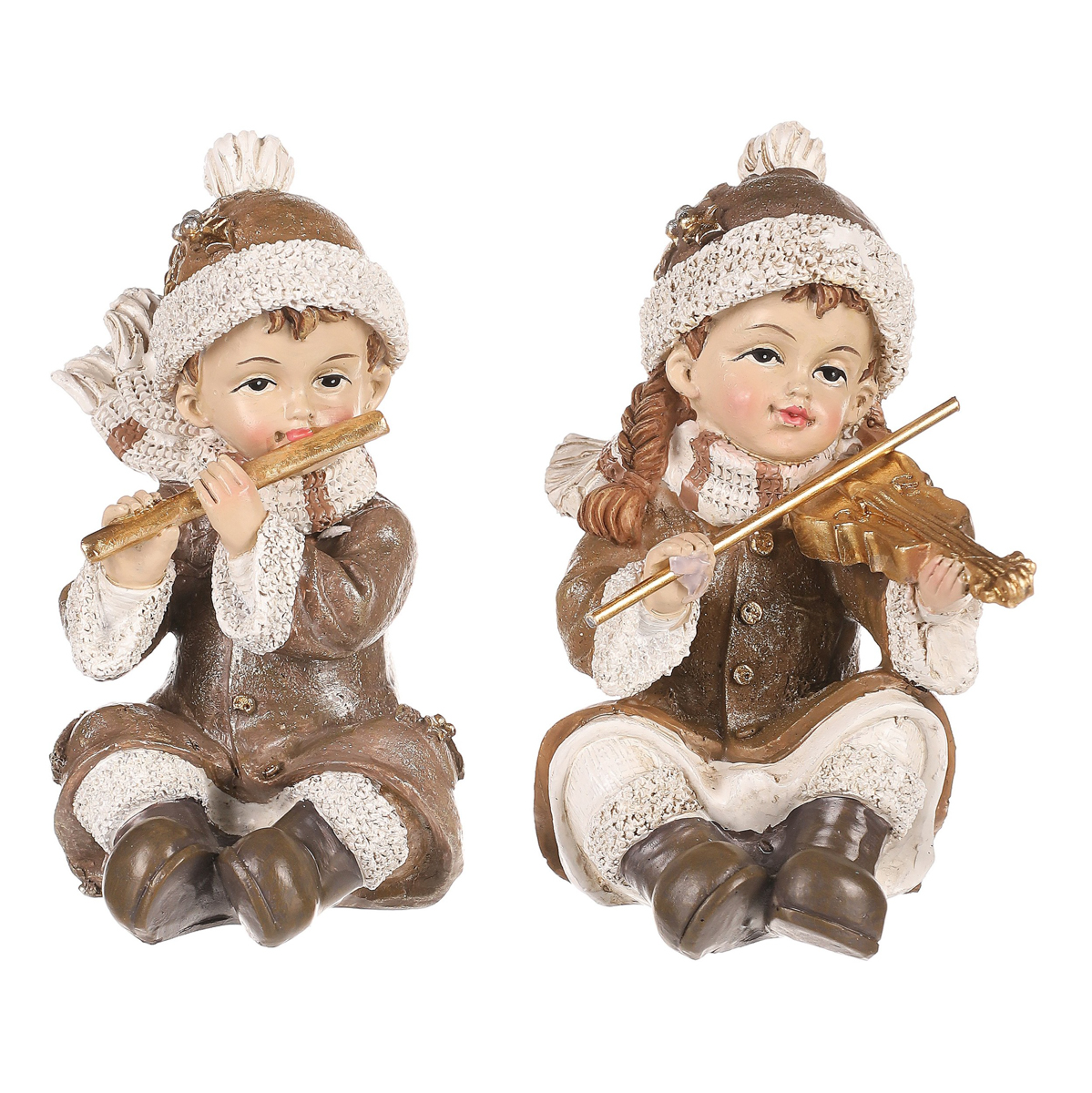 Vánoční figurky děti s hudebními nástroji 11 cm